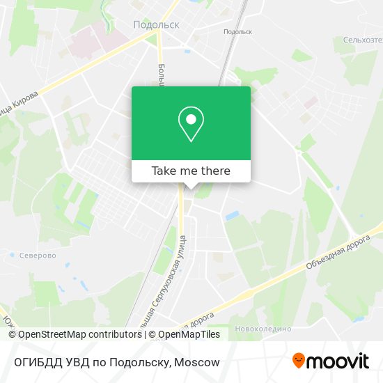 ОГИБДД УВД по Подольску map