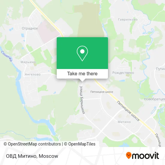ОВД Митино map