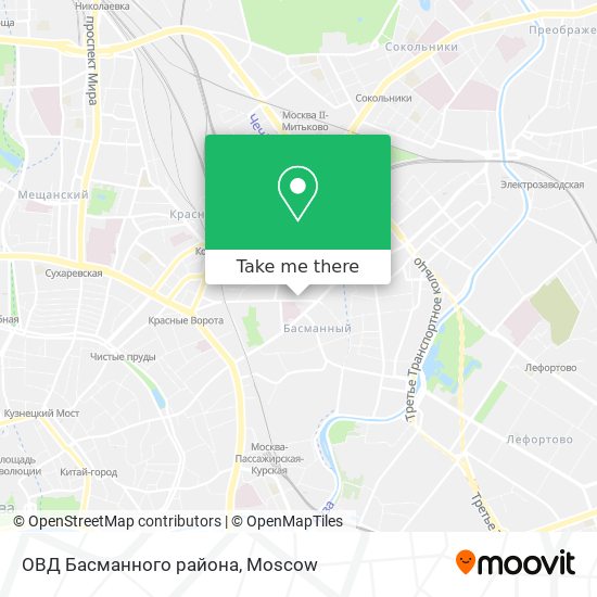 ОВД Басманного района map