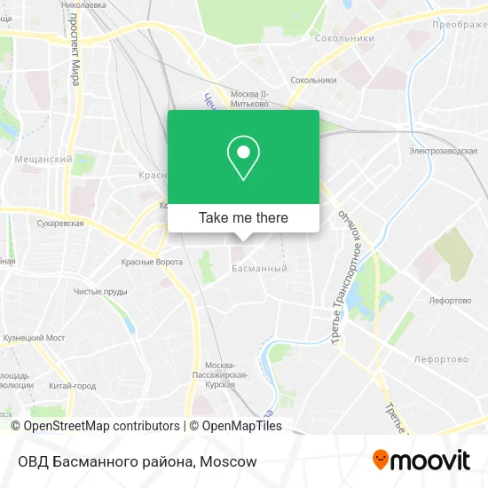 ОВД Басманного района map