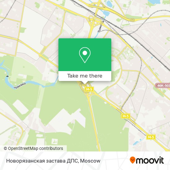 Новорязанская застава ДПС map