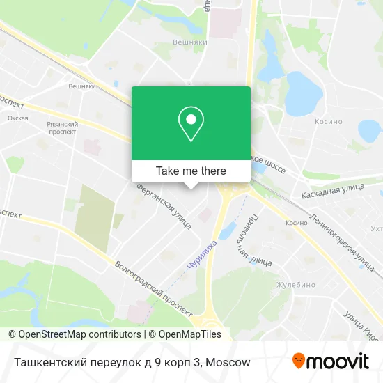 Ташкентский переулок  д 9 корп 3 map