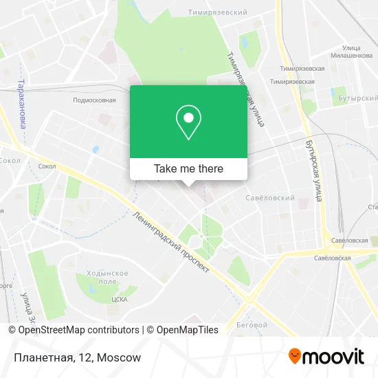 Планетная, 12 map