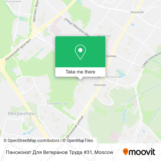 Пансионат Для Ветеранов Труда #31 map