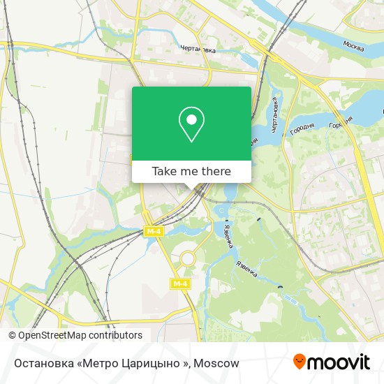 Остановка «Метро  Царицыно » map