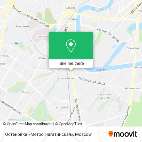 Остановка «Метро Нагатинская» map