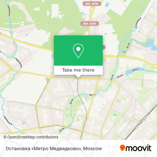 Остановка «Метро Медведково» map