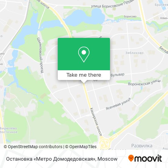 Остановка «Метро Домодедовская» map