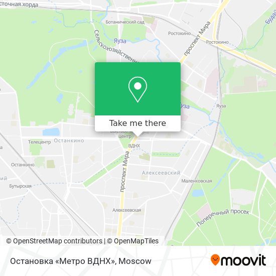Остановка «Метро ВДНХ» map