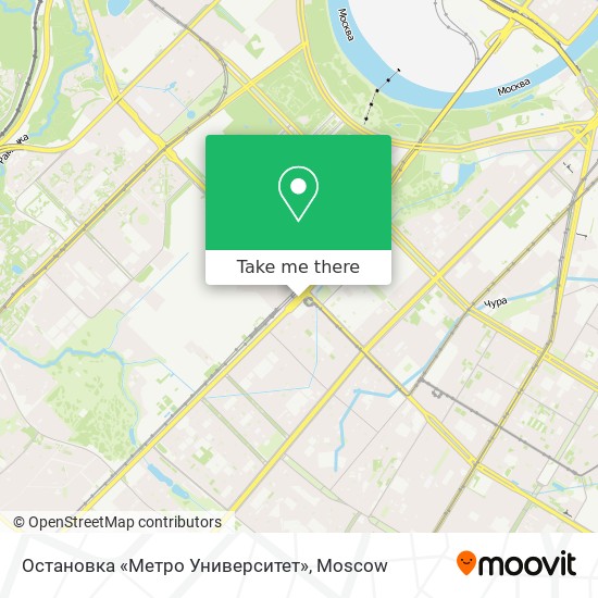 Остановка «Метро Университет» map
