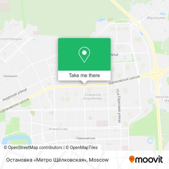 Остановка «Метро Щёлковская» map