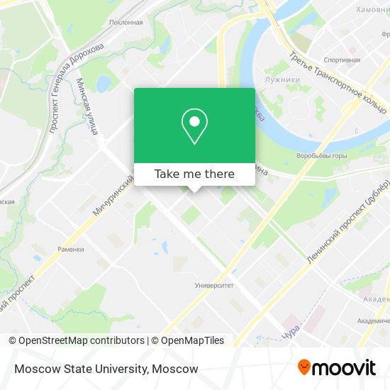 Moscow State University map