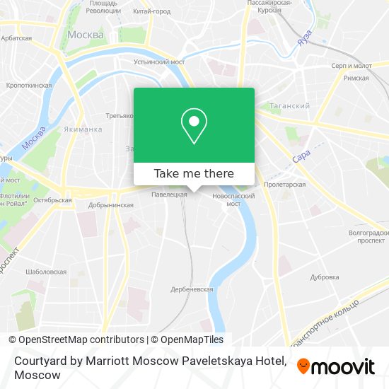 Courtyard by Marriott Moscow Paveletskaya Hotel map