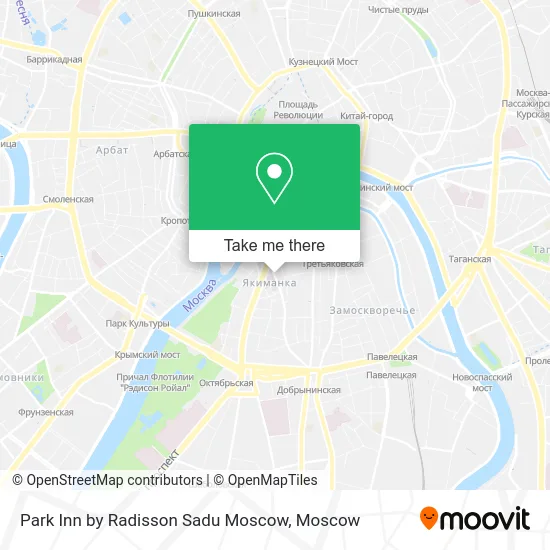 Park Inn by Radisson Sadu Moscow map