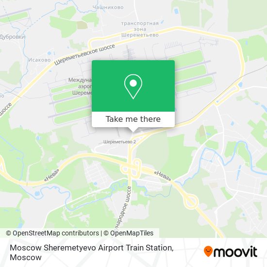 Moscow Sheremetyevo Airport Train Station map