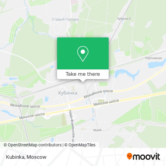 Kubinka map