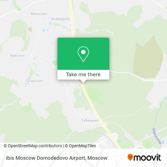ibis Moscow Domodedovo Airport map