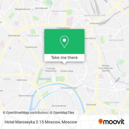 Hotel Maroseyka 2 15 Moscow map