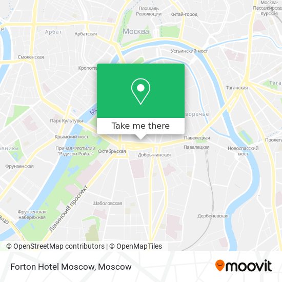 Forton Hotel Moscow map