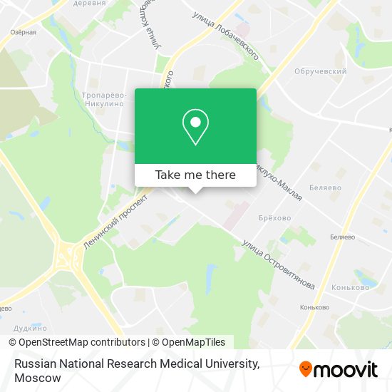 Russian National Research Medical University map