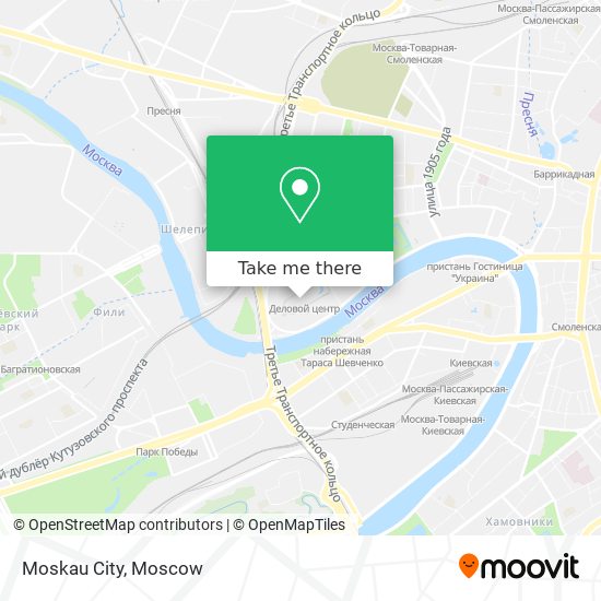 Moskau City map
