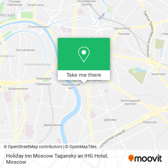 Holiday Inn Moscow Tagansky an IHG Hotel map