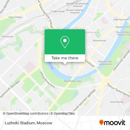 Luzhniki Stadium map