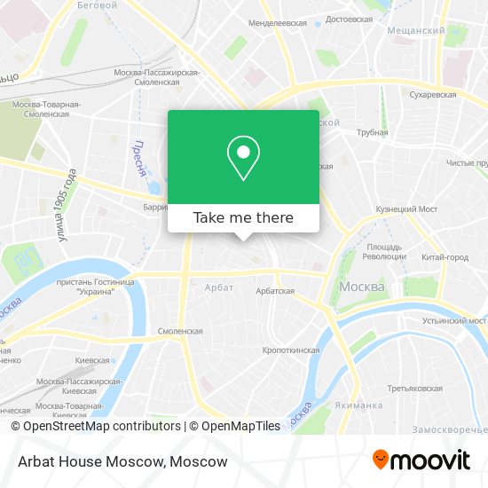 Arbat House Moscow map