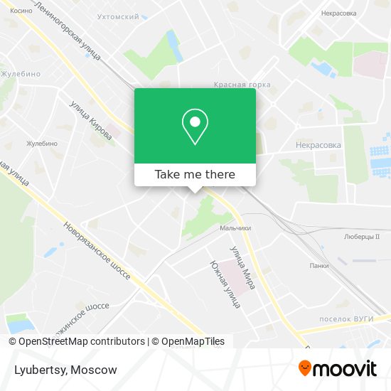 Lyubertsy map