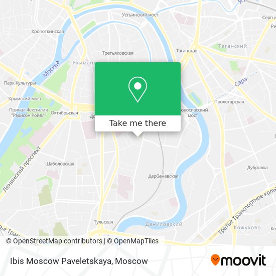 Ibis Moscow Paveletskaya map