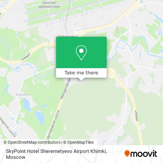 SkyPoint Hotel Sheremetyevo Airport Khimki map