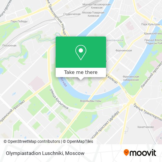 Olympiastadion Luschniki map