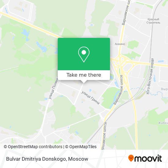 Bulvar Dmitriya Donskogo map
