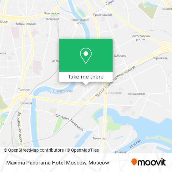 Maxima Panorama Hotel Moscow map