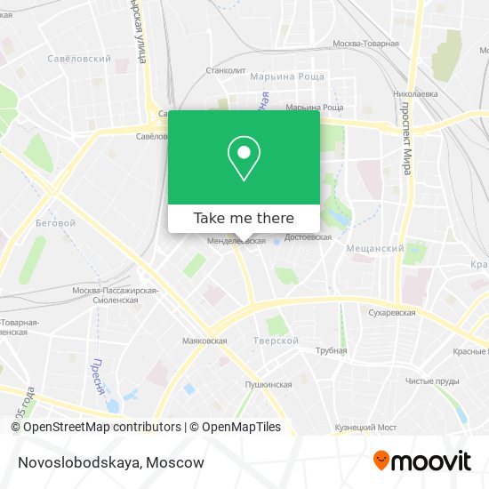 Novoslobodskaya map