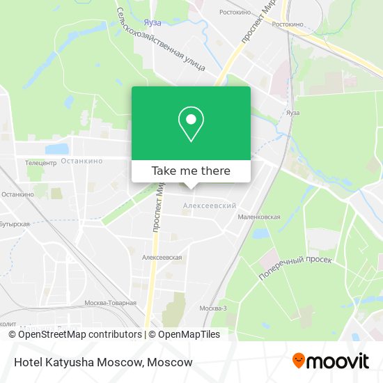 Hotel Katyusha Moscow map