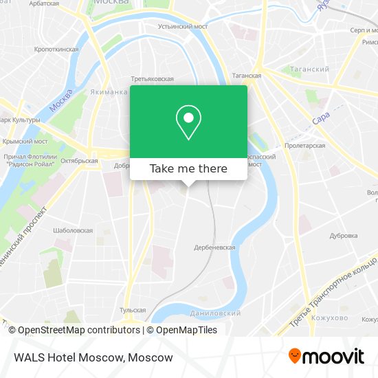 WALS Hotel Moscow map