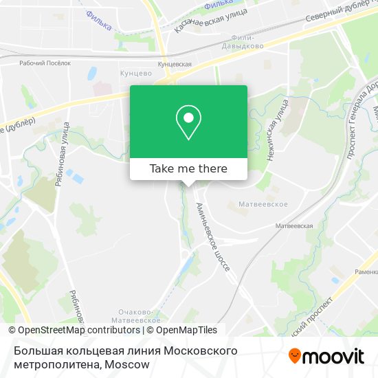 Большая кольцевая линия Московского метрополитена map