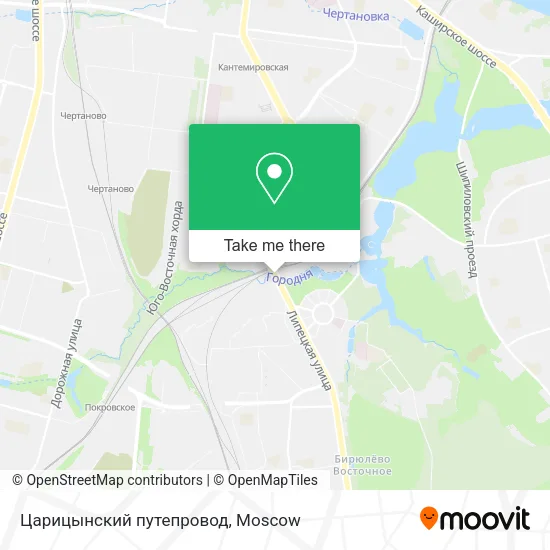 Царицынский путепровод map