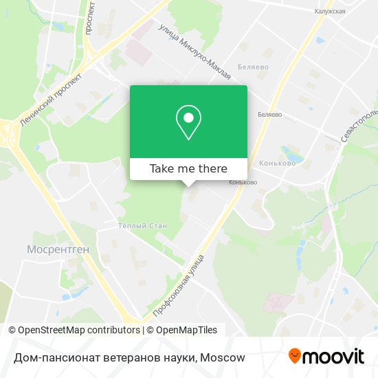Дом-пансионат ветеранов науки map
