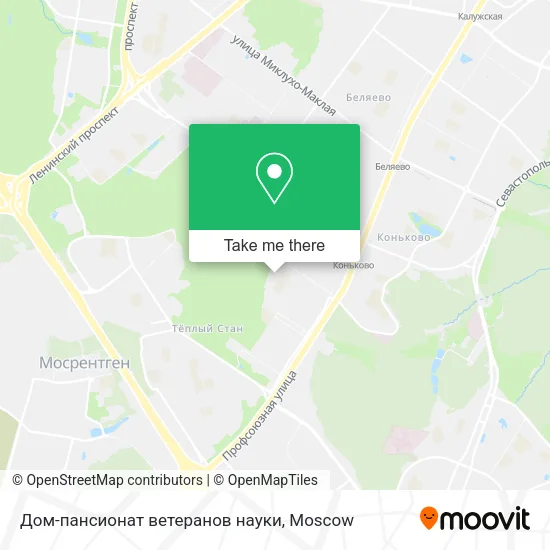 Дом-пансионат ветеранов науки map