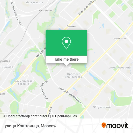 улица Коштоянца map