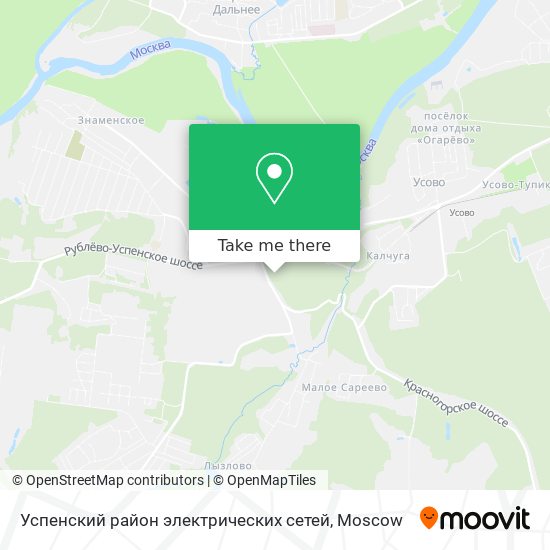 Успенский район электрических сетей map