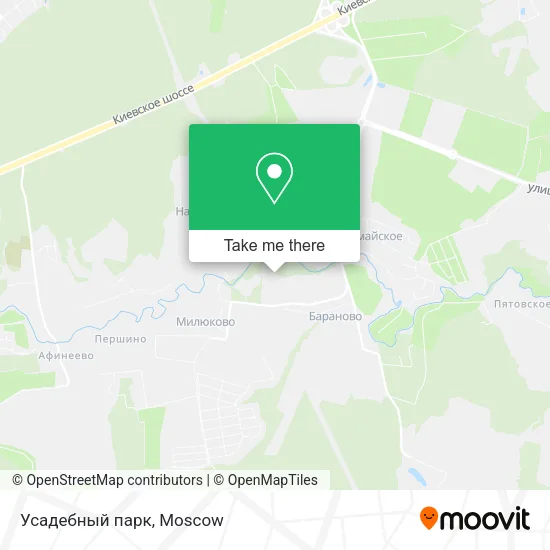Усадебный парк map