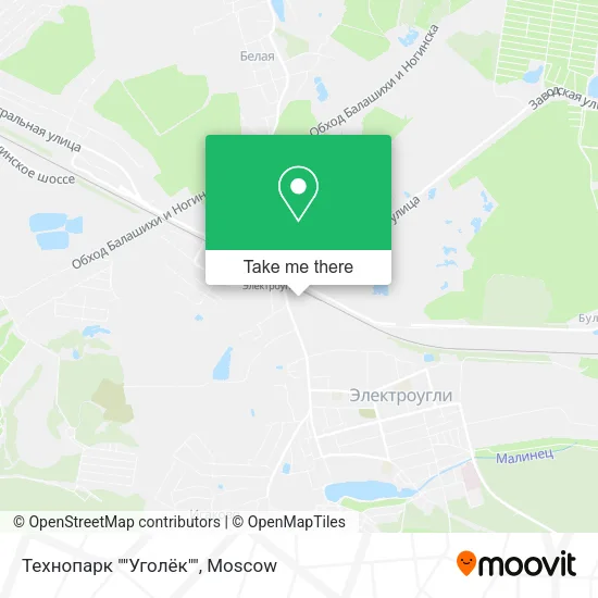 Технопарк ""Уголёк"" map