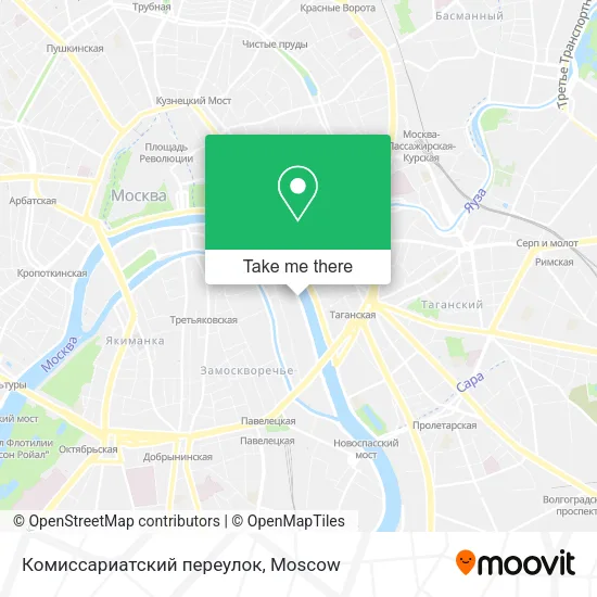 Комиссариатский переулок map
