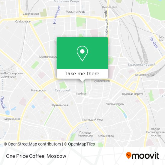 One Price Coffee map