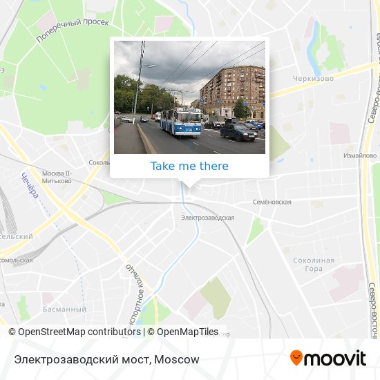 Электрозаводский мост map