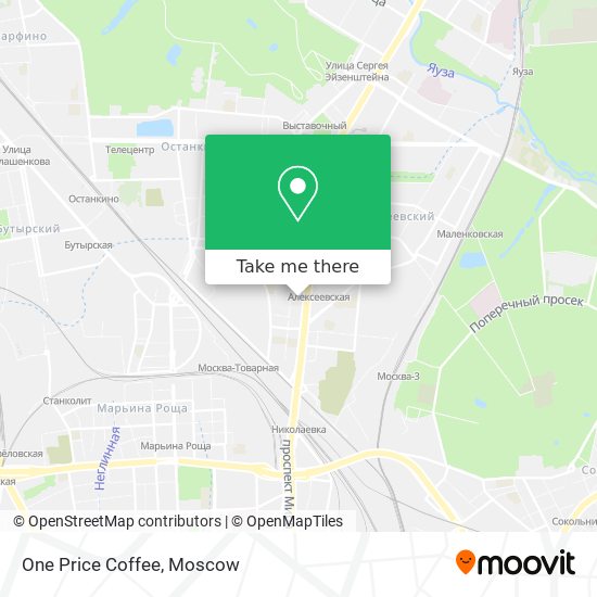 One Price Coffee map