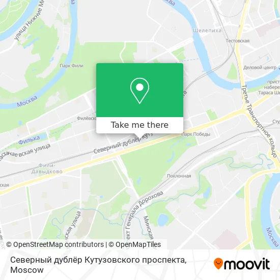 Северный дублёр Кутузовского проспекта map